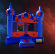 <span style='color: Red;'>THEMEABLE</span>
<span style='color: black;'>Blue Panel Bounce House </span>