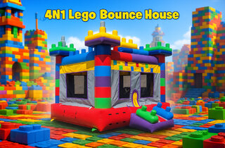 <span style='color: red;'>15x15</span> <br>
<span style='color: black;'>Lego Bounce House w Obstacles  </span>

