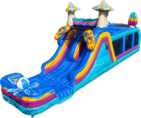 Pool Party Wet Dry Dual Lane Obstacle Course