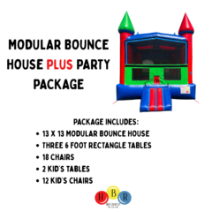Modular Bounce House Plus Party Package