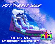 15ft purple slide