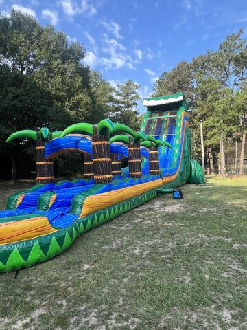 28’ Tropical Emerald Rush Dual Lane with Slip and Slide