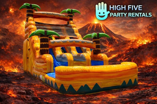 Lava Double Lane 17' Waterslide