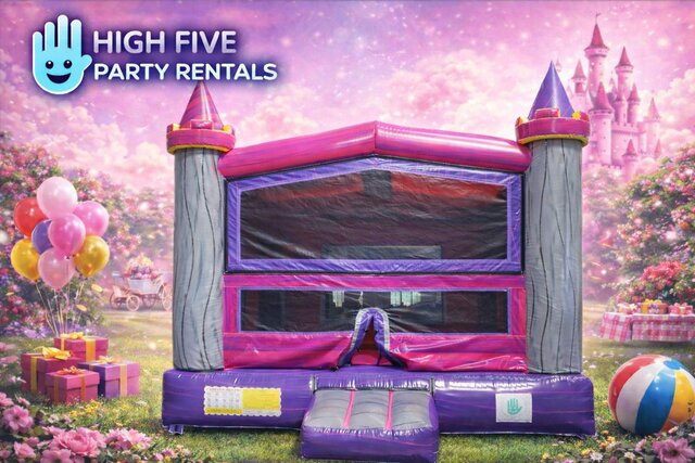 Pink Marble Bounce House