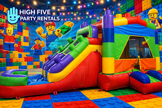 Block Party Dual Lane Waterslide Combo