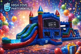 50' Marble Obstacle Course Water Slide