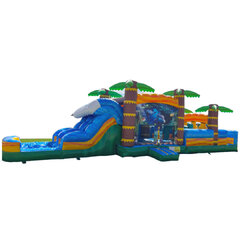 Paradise Obstacle Dual Lane Course with Water