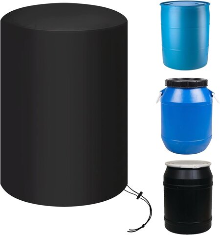  55 Gal Barrel -111 55 Gallon Black Stretch Linens