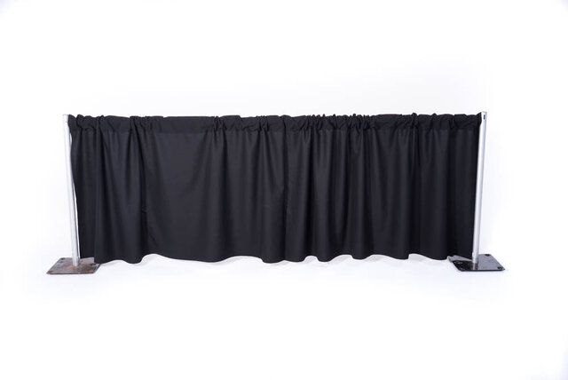 10ft x 10ft Drape Black Solid