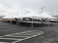 40x60 HP Frame Tent White [Three 20x40 tents]