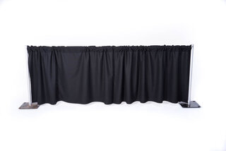 10ft x 10ft Drape Black Solid