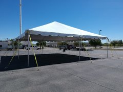 30x30 Frame Tent White