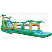 Super Classic Water Slide Tropical 2-Lane w/Slip-n-Dip