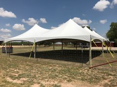 40x40 HP Frame Tent White [Two 20x40 Tents]