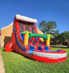 2Lane Red Crush Water slide