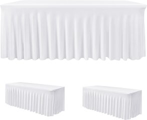 90x156' Spandex White Linens