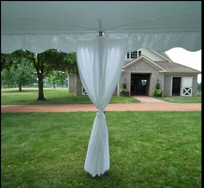 Tent Pole Covers White