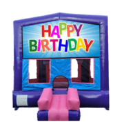 Happy Birthday Bouncer (Pink/Purple)