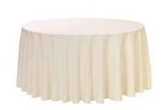 120 Inch Round Ivory