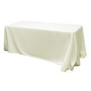 Ivory full length 6ft table Linens