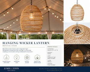 Rustic Wicker Lantern