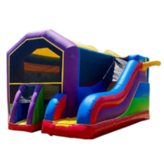 Rainbow Combo Bounce House (DRY)