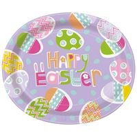 Happy Easter Plates- Oval