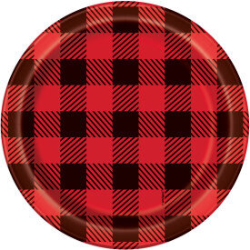 Plaid Lumberjack Plates- 7