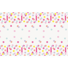 1st Birthday Pink Dots Tablecloth
