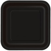 Black Square Plates- 7