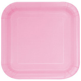 Lovely Pink Square Plates- 7