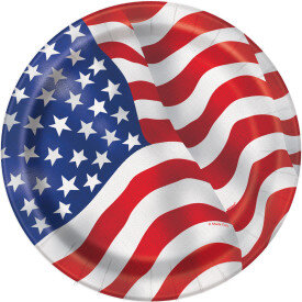 USA Flag Plates- 7