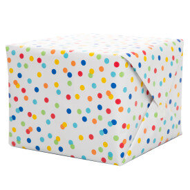 Rainbow Polka Dot Birthday Giftwrap