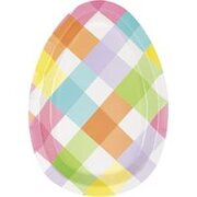 Eggcellent Easter Plates- Egg Shaped