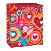 Retro Heart Large Gift Bag