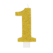 Glitter Candle- Number 1