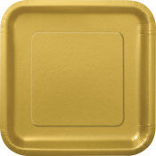 Gold Square Plates- 9