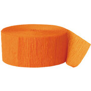 Crepe Streamer- Orange