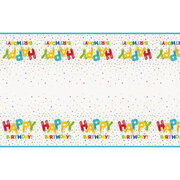 Happy Balloon Birthday Tablecloth