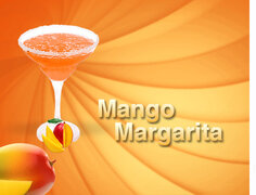 Swirled Ice Mango Margarita slush mix