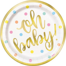 Oh Baby Gold Plates-7