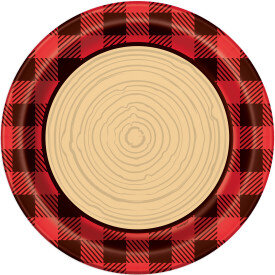 Plaid Lumberjack Plates- 9