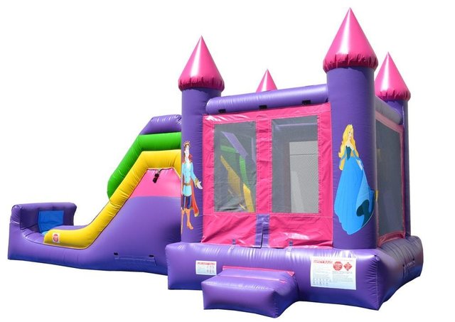 Princess Water Slide and Bouncer Combo