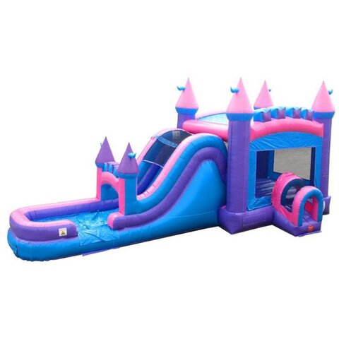 Cotton Candy Mega Water Slide and Bouncer Combo 