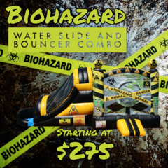 Biohazard Water Slide and Bouncer Combo