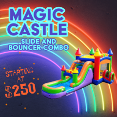 Magic Castle Mega Slide and Bouncer Combo 