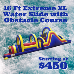 16 ft. Extreme XL Water Slide with Obstacle Course 