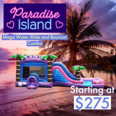 Paradise Island Mega Water Slide and Bouncer Combo 