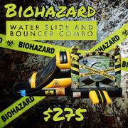 Biohazard Water Slide and Bouncer Combo