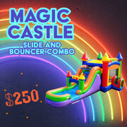 Magic Castle Mega Slide and Bouncer Combo 